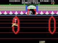 une photo d'Ã©cran de Circus Charlie sur MSX